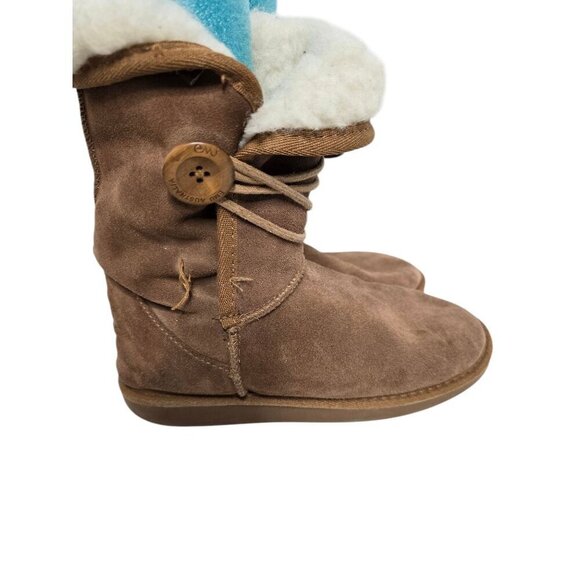 Emu Australian Kate Tan Suede Merino Wool Lined Boot - Picture 1 of 16